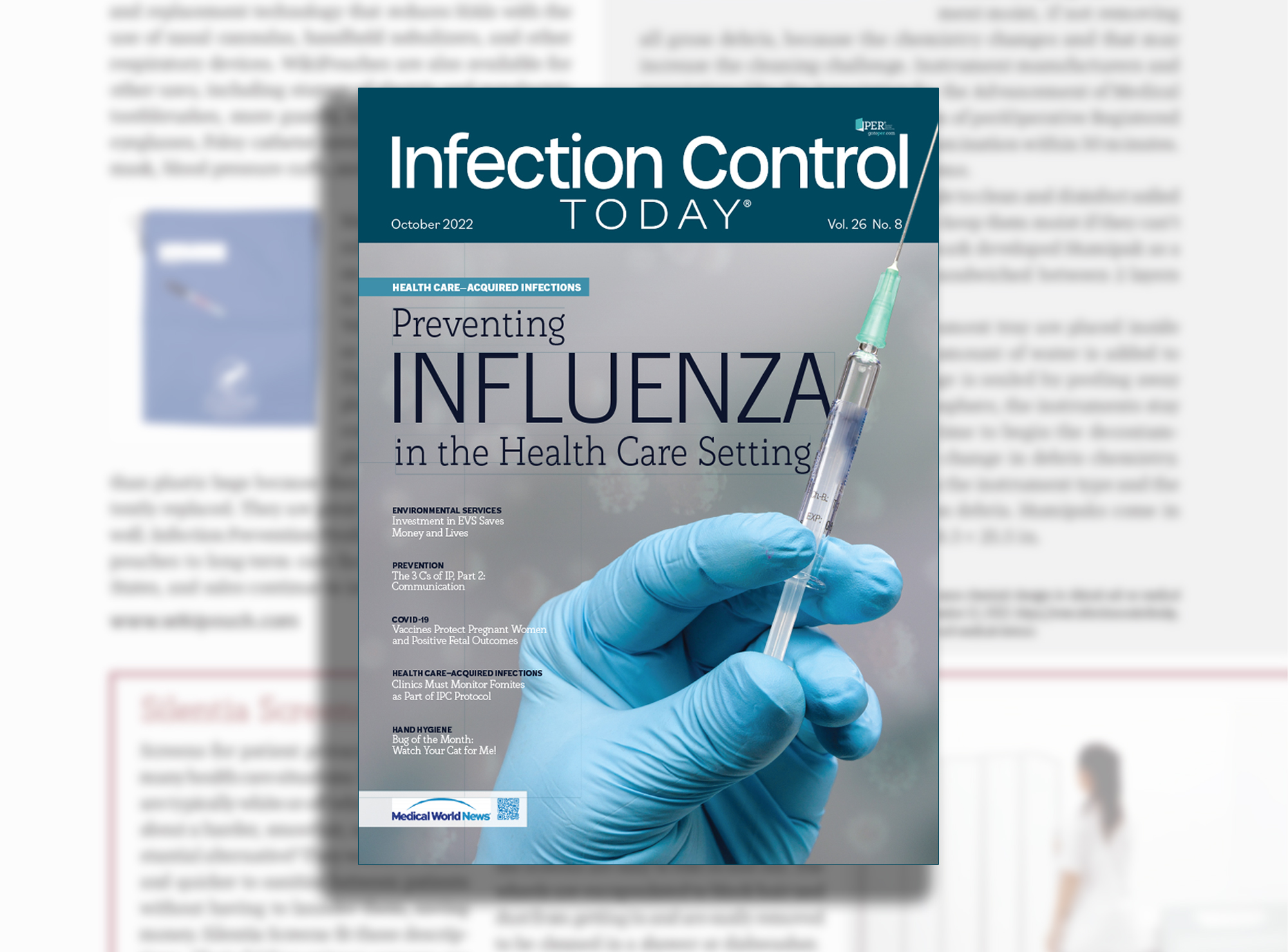 Silentia featured in Infection Control Today October issue