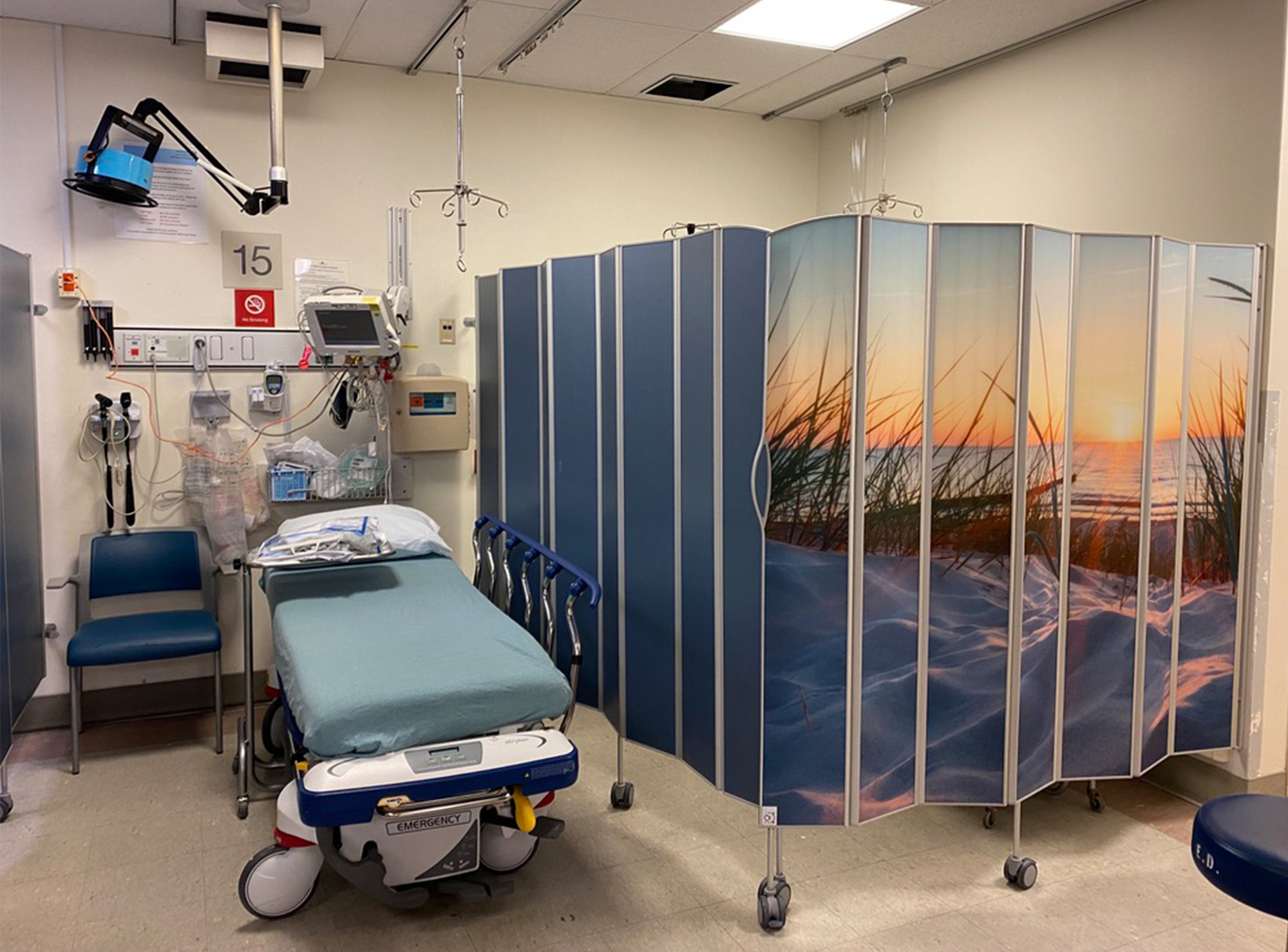 Emergency department multi-patient room Silentia PhotoPanels