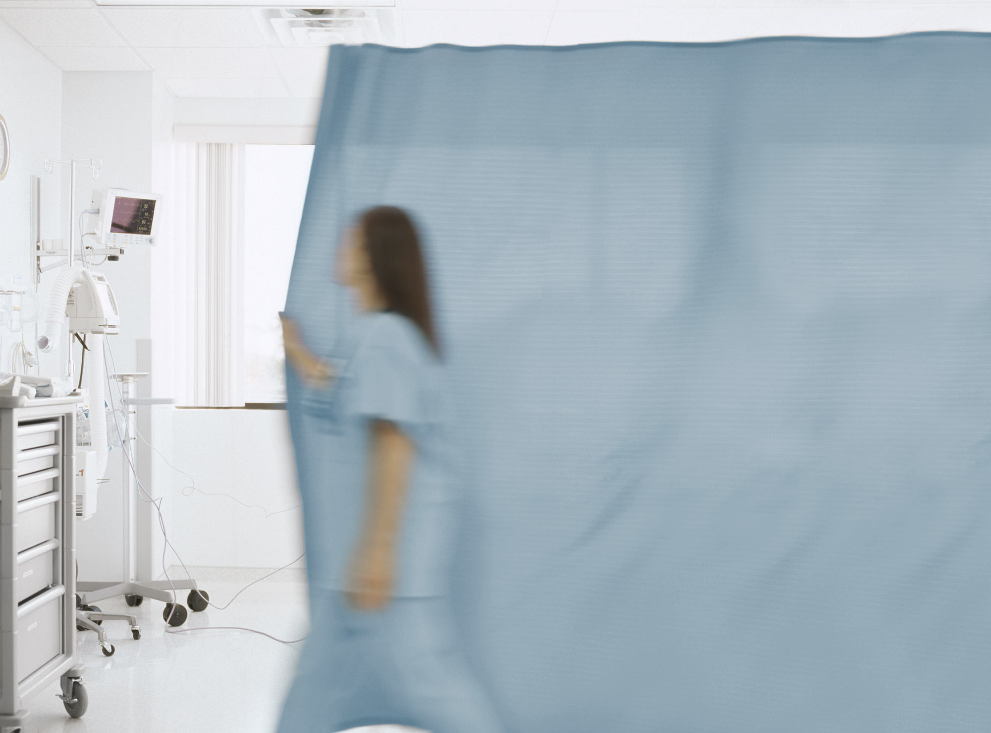 Hospital curtains – do you dare touch them?
